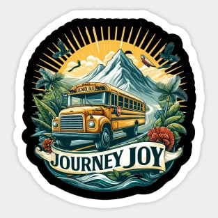 School Bus, Journey Joy Sticker